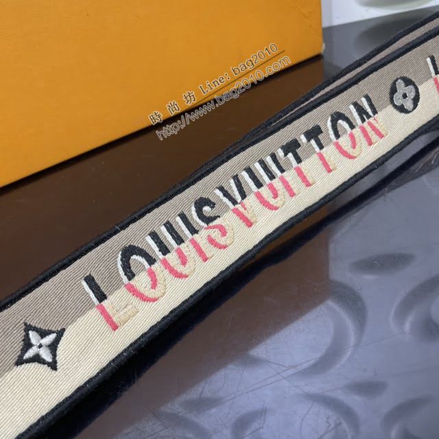 LOUIS VUITTON專櫃新款肩帶 路易威登品牌標識織紋花卉兩面肩帶 LV字母拼接肩帶 J02505  ydh4099